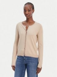 Liu Jo Kardigan WA6280 MS49I Beżowy Regular Fit. Brązowe kardigany damskie Liu Jo, m, bez wzorów, z wiskozy, bez kołnierzyka, bez ramiączek, bez kaptura. Za 429.99 zł.