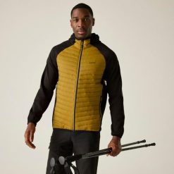 Kurtka męska hybrydowa Andreson. Żółte kurtki męskie Regatta, m, bez wzorów, z puchu, trekkingowe. Za 229.99 zł.