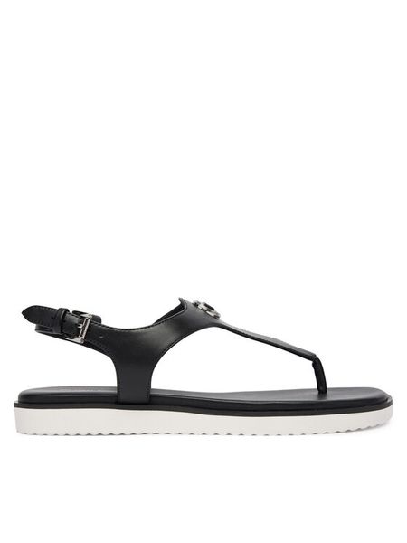 MICHAEL Michael Kors Sandały Val 40R6VAFS2L Czarny. Czarne sandały damskie MICHAEL Michael Kors, bez wzorów, ze skóry, bez obcasa, na płaskiej podeszwie, bez zapięcia. Za 431.99 zł.