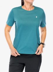Koszulka szybkoschnąca damska Peak Performance Explore Graphic Tee. Zielone t-shirty damskie Peak Performance, m, bez wzorów, z bawełny, bez kołnierzyka. Za 152.79 zł.