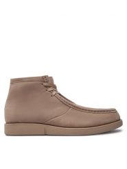 Calvin Klein Trzewiki HM0HM01582 Beżowy. Brązowe botki męskie Calvin Klein, bez wzorów, ze skóry, bez zapięcia. Za 639.99 zł.