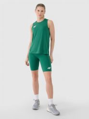 4F Legginsy kolarki treningowe damskie - zielone S. Zielone legginsy damskie 4f, s, bez wzorów, z dzianiny. Za 109.99 zł.