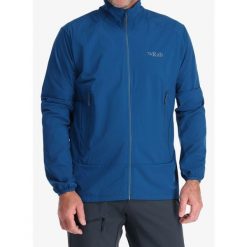 Kurtka softshell męska Rab Borealis Tour Jacket. Niebieskie kurtki męskie RAB, m, bez wzorów, z softshellu, sportowe, bez kaptura. Za 328.99 zł.