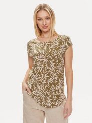 ONLY Bluzka Nova 15222174 Zielony Regular Fit. Zielone bluzki damskie Only, bez wzorów, z wiskozy, bez kołnierzyka, bez ramiączek. Za 79.99 zł.
