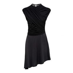 ONLY Sukienka dla kobiet True S / L Drappy Dress Jrs Black (rozmiar XS). Czarne sukienki damskie Only, l, bez wzorów, bez kołnierzyka, bez ramiączek. W wyprzedaży za 120.00 zł.