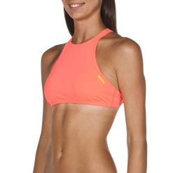 Strój kąpielowy damski na basen dwuczęściowy góra od stroju Arena Crop. Brązowe bikini damskie Arena, xs, bez wzorów. Za 99.99 zł.