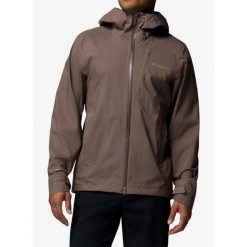 Kurtka przeciwdeszczowa męska Columbia Trailborne 2.5L Shell. Brązowe kurtki męskie Columbia, l, bez wzorów, trekkingowe. Za 725.99 zł.