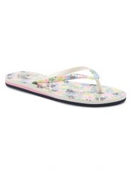 Japonki damskie ROXY Portofino III. Niebieskie klapki damskie Roxy, bez wzorów, z materiału, sportowe, bez obcasa. Za 96.99 zł.