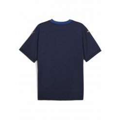Męska koszulka wyjazdowa Stade Reims 24/25 PUMA Navy Clyde Royal Blue. Niebieskie koszulki sportowe męskie Puma, m, bez wzorów, bez kołnierzyka, bez ramiączek, do piłki nożnej. Za 449.00 zł.