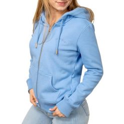 Damska bluza z kapturem zapinana na zamek Superdry Essential Logo Hb. Niebieskie bluzy damskie Superdry., m, bez wzorów, z bawełny, z kapturem. Za 344.55 zł.