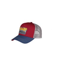Czapka Trucker Barts Nelsonsz. Czerwone czapki i kapelusze męskie Barts, bez wzorów, z bawełny, eleganckie. Za 137.00 zł.