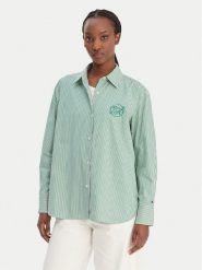 Tommy Hilfiger Koszula WW0WW48190 Zielony Regular Fit. Zielone koszule damskie Tommy Hilfiger, bez wzorów, z bawełny, bez kołnierzyka, bez ramiączek. Za 489.99 zł.