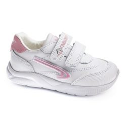 Buty PABLOSKY 204007P Biały. Białe obuwie sportowe damskie Pablosky, bez wzorów, ze skóry, trekkingowe. Za 255.70 zł.