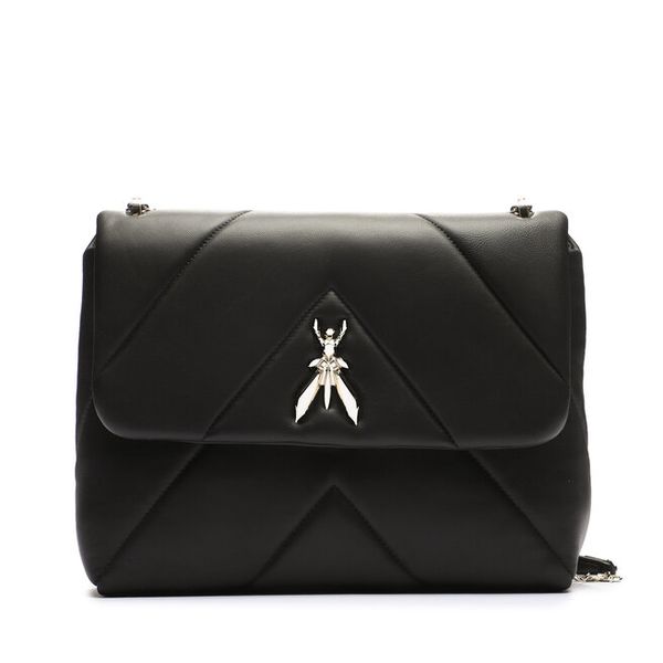 Torebka Patrizia Pepe. Czarne torebki do ręki damskie Patrizia Pepe, bez wzorów, klasyczne, bez dodatków. Za 1,230.99 zł.