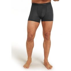 Bokserki termoaktywne męskie icebreaker Anatomica. Czarne bielizna termoaktywna męska Icebreaker, m, bez wzorów. Za 175.62 zł.
