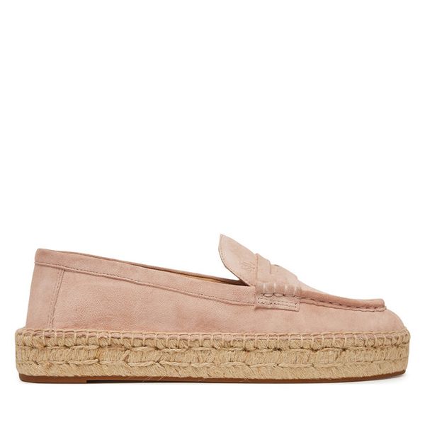Espadryle LAUREN RALPH LAUREN. Czerwone espadryle damskie Lauren Ralph Lauren, bez wzorów, bez obcasa, bez zapięcia. Za 609.99 zł.