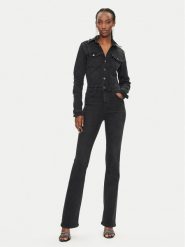 Liu Jo Kombinezon UF4093 Czarny Slim Fit. Czarne sukienki damskie Liu Jo, bez wzorów, z syntetyku, bez kołnierzyka, bez ramiączek. Za 539.99 zł.
