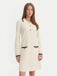 Luisa Spagnoli Sukienka dzianinowa Mariolina 100305 Beżowy Regular Fit. Brązowe sukienki damskie Luisa Spagnoli, s, bez wzorów, z dzianiny, bez kołnierzyka, bez ramiączek. Za 1,789.00 zł.