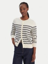 Tommy Hilfiger Kardigan WW0WW42370 Beżowy Regular Fit. Brązowe kardigany damskie Tommy Hilfiger, l, bez wzorów, z syntetyku, bez kołnierzyka, bez ramiączek, bez kaptura. Za 489.99 zł.