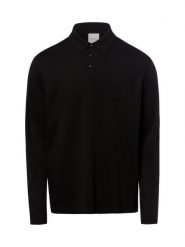 Calvin Klein koszulka polo Mężczyźni Bawełna (100%) czarny, L. Czarne bluzki z długim rękawem męskie Calvin Klein, l, bez wzorów, z bawełny, klasyczne, bez kołnierzyka. Za 229.95 zł.