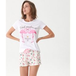 Dwuczęściowa piżama we flamingi - Wielobarwn. Piżamy damskie House. Za 49.99 zł.