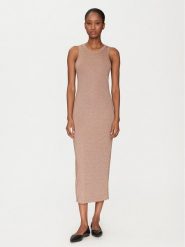 Marella Sukienka codzienna Torso 2515621011 Brązowy Regular Fit. Brązowe sukienki damskie Marella, na co dzień, xl, bez wzorów, z wiskozy, bez kołnierzyka, bez ramiączek, proste. Za 479.99 zł.