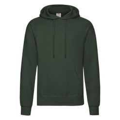 Męska Klasyczna Bluza Z Kapturem. Zielone bluzy męskie Fruit of the Loom, m, bez wzorów, z kapturem. Za 81.99 zł.
