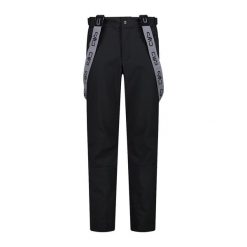 Spodnie męskie narciarskie CMP 34W4367. Czarne spodnie snowboardowe męskie CMP, l, bez wzorów, z materiału, narciarskie. Za 599.99 zł.