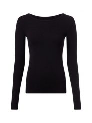 Marie Lund koszulka z długim rękawem Kobiety wiskoza czarny, L. Czarne t-shirty damskie Marie Lund, l, bez wzorów, prążkowane, bez kołnierzyka. Za 99.95 zł.