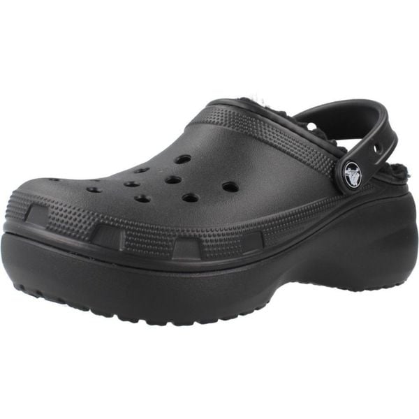 Tenisówki Crocs Model Lined Clog Kolor Czarny. Czarne trampki i tenisówki damskie Crocs, bez wzorów, z gumy, bez zapięcia. Za 302.25 zł.