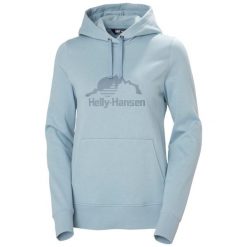 Bluza z kapturem damska Helly Hansen Nord Graphic. Niebieskie bluzy damskie Helly Hansen, bez wzorów, z kapturem. Za 372.00 zł.