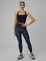 Legginsy fitness szybkoschnące damskie. Szare legginsy damskie 4f, xs, bez wzorów, z dzianiny. Za 99.99 zł.