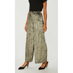 Answear - Spodnie. Zielone legginsy damskie ANSWEAR, l, bez wzorów, z dzianiny. W wyprzedaży za 49.90 zł.