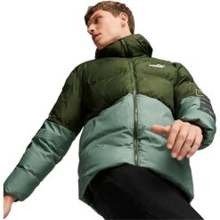Kurtka Puma Power, Mężczyźni. Zielone kurtki sportowe męskie Puma, l, bez wzorów, z poliesteru, trekkingowe. Za 400.99 zł.