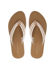 Tommy Hilfiger Japonki FW0FW09196 Beżowy jasny. Brązowe klapki damskie Tommy Hilfiger, bez wzorów, z syntetyku, bez obcasa. Za 189.99 zł.