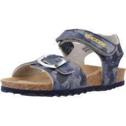 Sandały GEOX J GHITA BOY Niebieski. Niebieskie sandały męskie Geox, z syntetyku, bez zapięcia. Za 117.99 zł.