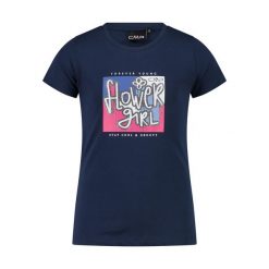 Koszulka dla dziewczynki CMP. Niebieskie t-shirty i topy dla dziewczynek CMP, bez wzorów, z bawełny, bez ramiączek. Za 110.50 zł.