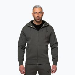 Bluza męska Pitbull Sampson Hooded Zip Sweatshirt. Szare bluzy męskie PITBULL, m, bez wzorów, z bawełny, bez kaptura. Za 299.99 zł.