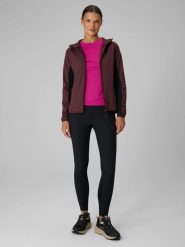 4F Legginsy trekkingowe damskie - czarne L. Czarne legginsy damskie 4f, l, bez wzorów, z materiału. Za 199.99 zł.