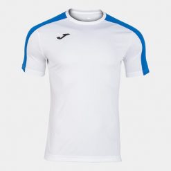 Koszulka do piłki nożnej męska Joma Academy III. Białe koszulki sportowe męskie Joma, m, bez wzorów, bez kołnierzyka, bez ramiączek, do piłki nożnej. Za 54.99 zł.