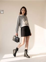 Sweter z domieszką wełny i alpaki - szary. Szare swetry damskie Sinsay, l, bez wzorów, z wełny, bez kołnierzyka, bez ramiączek, bez kaptura. Za 59.99 zł.
