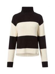 Calvin Klein Jeans Sweter z dzianiny Kobiety Bawełna czarny|biały, L. Białe swetry damskie Calvin Klein Jeans, l, bez wzorów, z bawełny, bez kołnierzyka, bez ramiączek, bez kaptura. Za 329.95 zł.