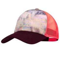 Czapka z daszkiem damska Buff Trucker Cap. Fioletowe czapki i kapelusze damskie Buff, na lato, bez wzorów, z elastanu, sportowe. Za 107.00 zł.