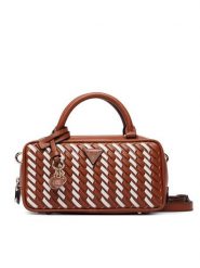 Guess Torebka Kora Mini HWWG97 48760 Brązowy. Brązowe torebki do ręki damskie Guess, z aplikacjami, ze skóry, bez dodatków. Za 634.99 zł.