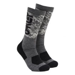 Skarpetki turystyczne wysokie unisex Oakley Wanderlust Perf Socks. Szare skarpety męskie Oakley, bez wzorów. Za 44.99 zł.