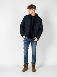 Kurtka turystyczna męska Vincit. Niebieskie kurtki męskie Geox, m, bez wzorów, z poliesteru, z kapturem. Za 460.00 zł.