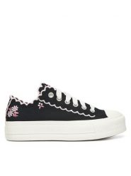 Converse Trampki Chuck Taylor All Star Lift A13529C Czarny. Czarne trampki i tenisówki damskie Converse, bez wzorów, z materiału, retro, bez zapięcia. Za 339.99 zł.