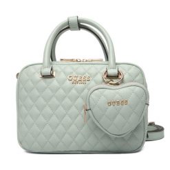Torebka Guess. Zielone torebki do ręki damskie Guess, z aplikacjami, bez dodatków. Za 639.99 zł.