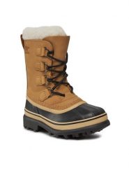Sorel Śniegowce Caribou NL1005 Brązowy. Brązowe kozaki damskie Sorel, z nubiku. Za 449.99 zł.