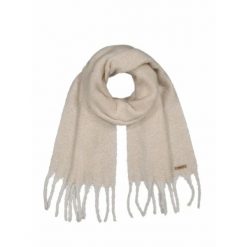 Szalik damski Barts Fyone. Białe szaliki i chusty damskie Barts, bez wzorów, z materiału, eleganckie. Za 175.00 zł.